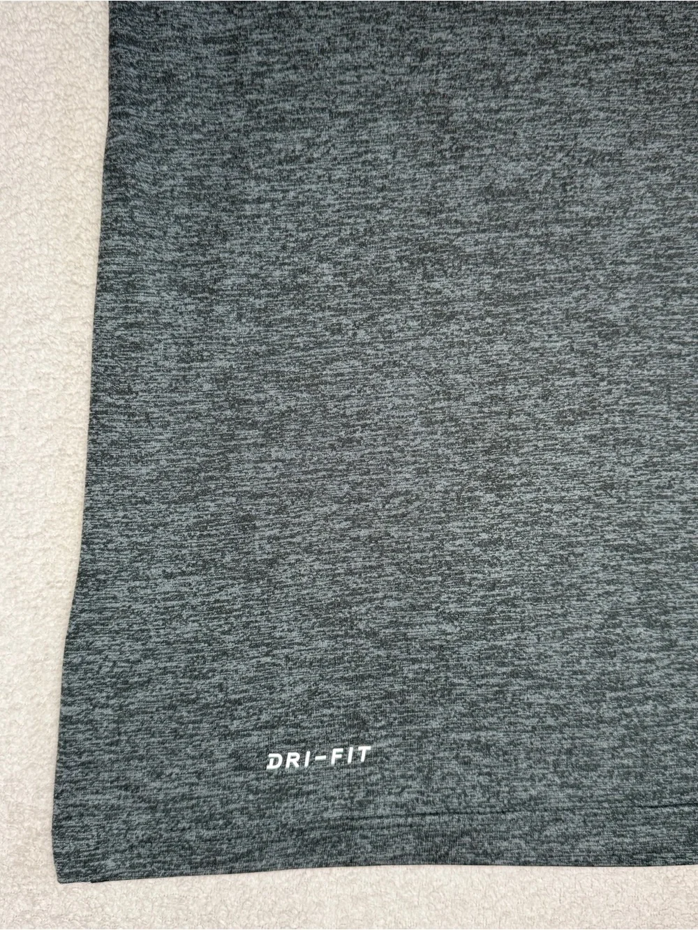 Nike Mens Size Large Dri-FIT Training T-Shirt Gray Short Sleeve Athletic